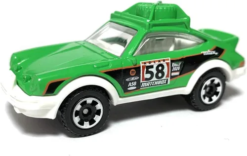 Miniatura 2 de Matchbox MBX Jungle 66/100 2020 - Porsche 911 '85 Rally (verde)