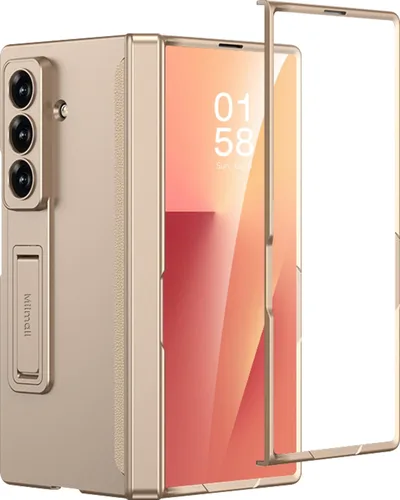 Miniatura 13 de Miimall Funda compatible con Samsung Galaxy Z Fold 5, [bisagra magnética de protección completa] [protector de pantalla integrado]
