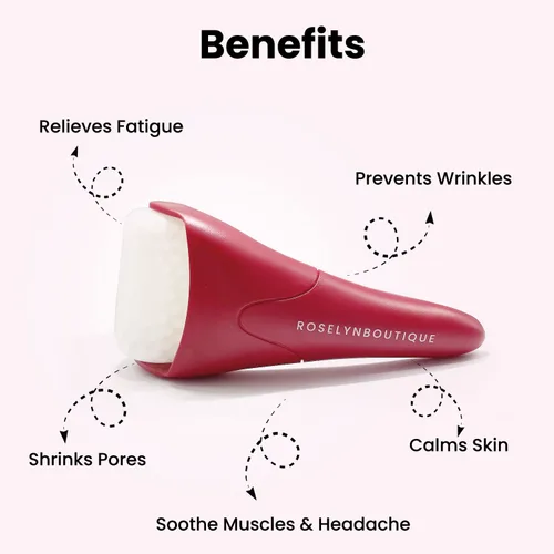 Miniatura 4 de ROSELYNBOUTIQUE Rodillo de hielo para arrugas faciales, líneas finas, hinchazón, palo masajeador, herramientas de cuidado de la piel facial, regalos