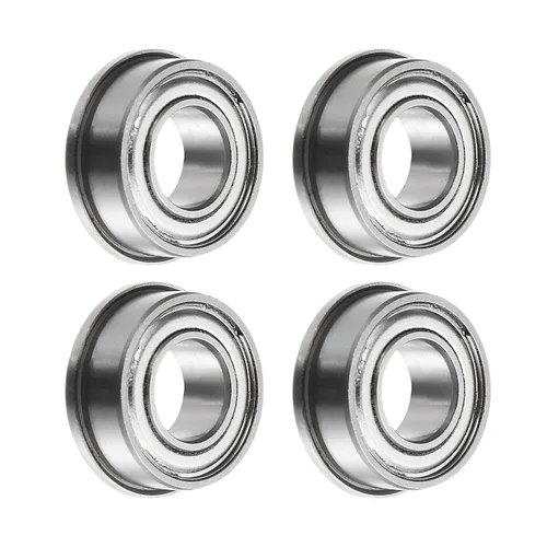 Miniatura 10 de uxcell Rodamiento de bolas con brida FR156ZZ, 20 rodamientos de brida ABEC1 de doble blindaje de acero cromado de 3/16" x 5/16" x 1/8