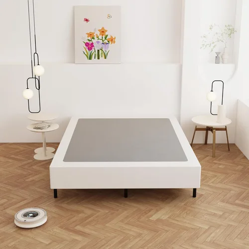 Miniatura 4 de Maenizi Somier de 9 pulgadas para cama Queen, base de cama de metal resistente con funda de tela, base de colchón, fácil montaje, sin ruido