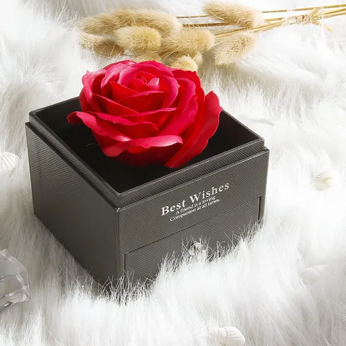Miniatura 5 de Forever Rose with I Love You Heart Necklace 100 Languages Projection, Birthday Gifts for Women, Romantic Valentine Gifts for Girlfriend Wife Mom