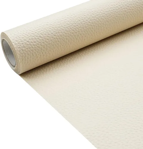 Miniatura 19 de Tela de cuero de imitación de textura litchi azul bebé PU 11.8x53.14 pulgadas (30x135 cm) de 1.13 mm de espesor para tapicería, manualidades