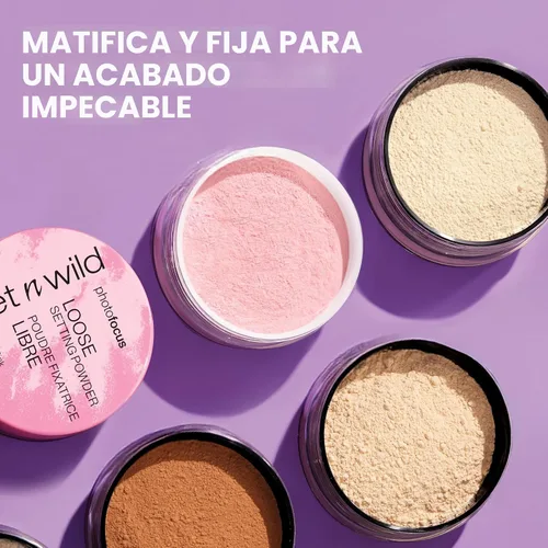 Miniatura 2 de wet n wild Photo Focus - Polvo de ajuste suelto para hornear, maquillaje iluminador, adecuado para todos los tonos de piel, plátano