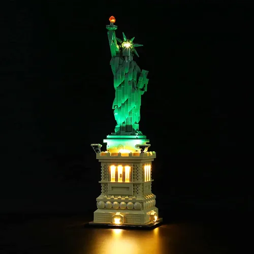 Miniatura 2 de LIGHTAILING Kit de iluminación LED para Lego- 21042 Estatua de la Libertad. Modelo: versión de control remoto, juego de luces LED compatible
