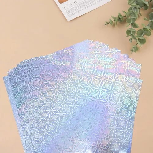 Miniatura 39 de Briartw Papel de Aluminio Termoadhesivo 20x29cm Paquete de 50 Hojas Papel Reactivo para Sellado en Caliente por Impresora Láser y Laminadora