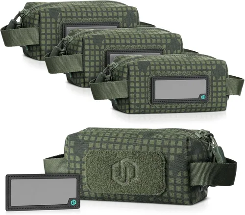 Miniatura 17 de Savior Equipment Paquete de 4 bolsas tácticas Loose Sacs, para munición de armas de fuego, con parches de identificación incluidos, funda blanda