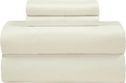 Miniatura 38 de Royale Linens - Juego de sábanas de 400 hilos, 100 % algodón cultivado en EE. UU., 4 piezas, sábana de satén, tamaño Queen - 1 sábana bajera, 1