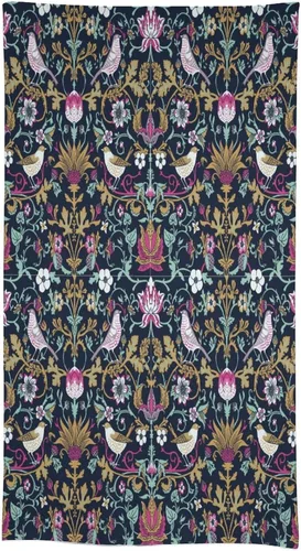 Miniatura 317 de Mantel Floral Retro de Pájaros, Diseño Original Bohemio William Morris Estampado Cubierta de Mesa para Hogar Picnic Fiesta Comedor Cocina William