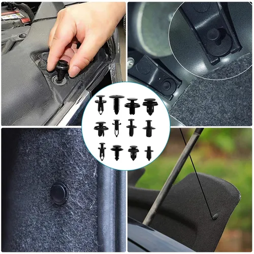 Miniatura 4 de Kit de 860 clips de parachoques y sujetador de retención de automóvil 25 tamaños Auto Push Pin Remaches Puerta Trim Panel Clips para GM Ford