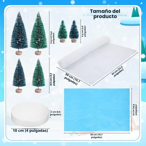 Miniatura 3 de 19 piezas de conjunto de figuras de animales árticos, diorama de hábitat de animales árticos, figuras de animales polares, osos polares, pingüinos
