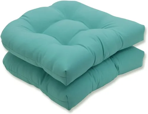 Miniatura 8 de Pillow Perfect 550435 - Cojines de asiento acolchados para exteriores/interiores Fresco (respaldo redondo), 19 x 19 pulgadas, amarillo, 2