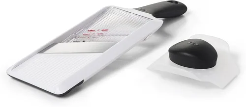 Miniatura 2 de OXO Cortadora de mandolina de mano Good Grips para cocina, cortador de verduras ajustable
