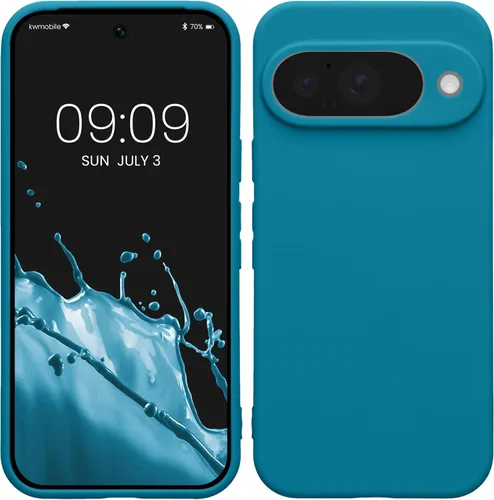 Miniatura 25 de kwmobile Funda compatible con Google Pixel 9 Pro - Funda protectora delgada de TPU para teléfono - Acabado mate suave - Negro mate