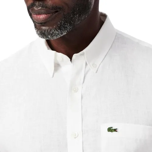 Miniatura 2 de Lacoste Camisa casual de lino de ajuste regular para hombre