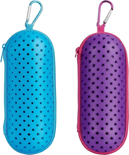 Miniatura 12 de Estuche para Gafas de Natación para Gafas de Natación, Fundas Protectoras para Gafas con Clip, Gafas de Sol, Gafas, Deportes Azul oscuro