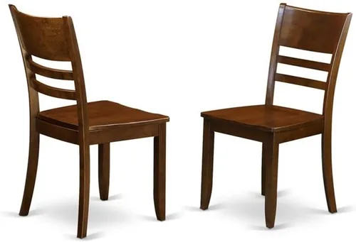 Miniatura 4 de East West Furniture DLLY5-ESP-W - Juego de cocina de 5 piezas que incluye una mesa redonda con gotas y 4 sillas de comedor, 42 x 42 pulgadas
