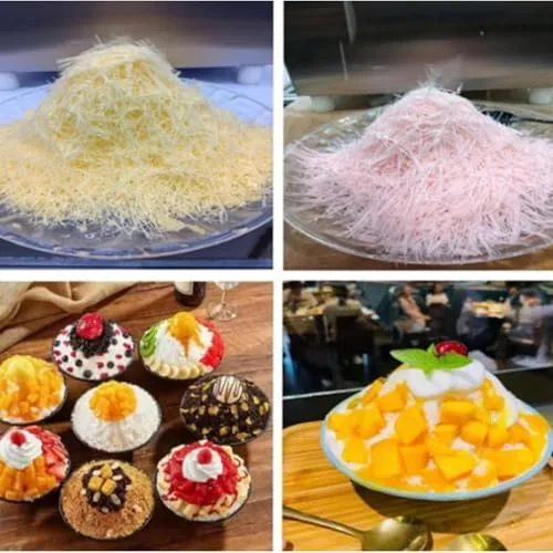 Miniatura 7 de Máquina comercial de helado de copo de nieve - Afeitadora de 264.6 lbs para hielo afeitado coreano, camiones de comida, restaurantes, tiendas de té