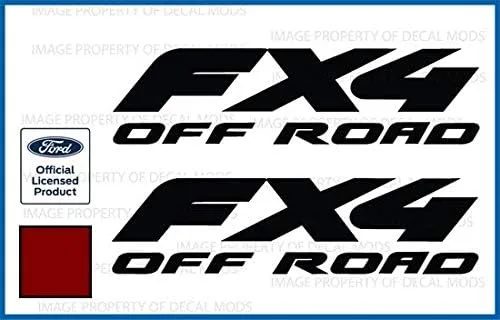Miniatura 19 de FX4 Offroad - Adhesivos troquelados para Ford F250 F350 Super Duty (1997-2010), juego de 2 unidades, color negro brillante