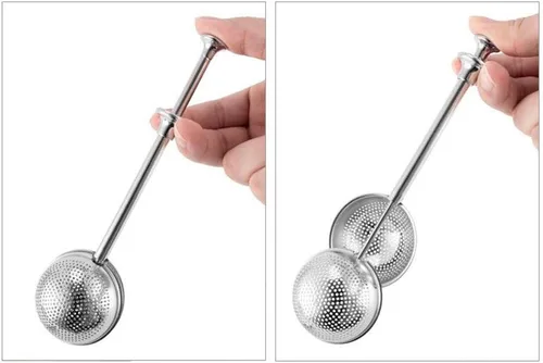 Miniatura 3 de Infusor de té de acero inoxidable, tamices de harina de azúcar, filtros de polvo para agitador de azúcar, difusor de intervalo de té para hojas