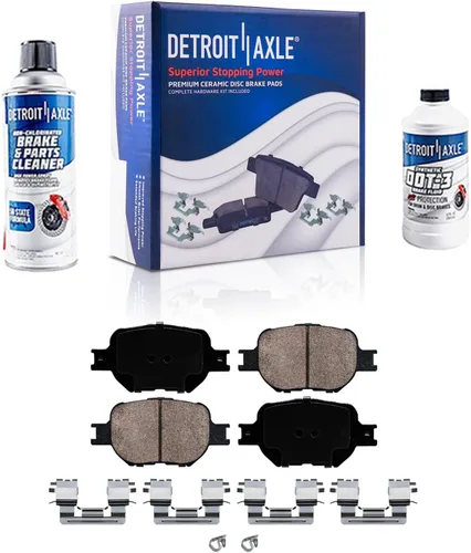 Miniatura 98 de Detroit Axle - Pastillas de Freno Delantero para Nissan Altima Maxima Sentra 350Z Cube Juke Versa INFINITI G20 G35 I30 I35 Suzuki SX4, Pastillas