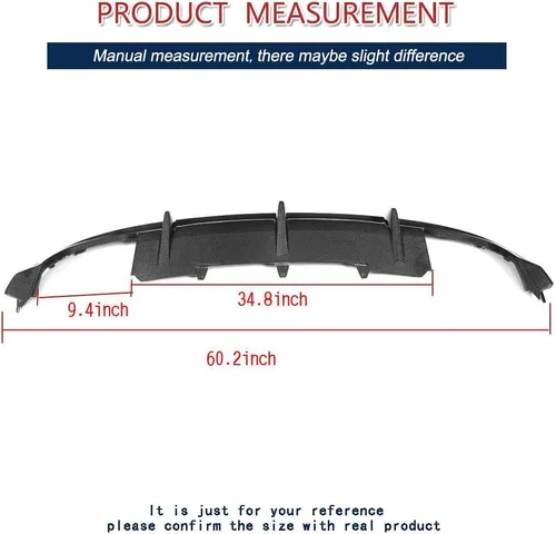 Miniatura 4 de Borde de parachoques trasero de fibra de carbono compatible con Audi A5 Sline S5 4 puertas 2 puertas 2012-2016 cubierta de parachoques trasero borde