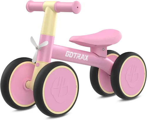 Miniatura 11 de Gotrax Baby Balance Bike 1-2 Years, 7" Front&Rear Silent Wheels, Sturdy Steel Frame 66 lbs Load, Quick 2-Min Assembly, CPC Certified, Comfortable