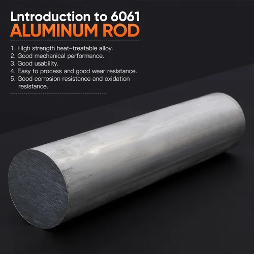 Miniatura 4 de Barra de aluminio de 3 pulgadas de largo de 13 pulgadas 6061 de barra redonda de aluminio T6511 sólido nuevo molino extruido de barra de torno