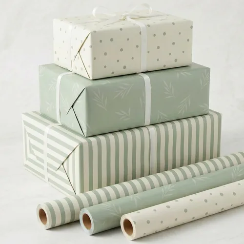 Miniatura 11 de ZICOTO Hermosos rollos de papel de regalo para todas las ocasiones, juego de 3 rollos de calidad para bodas, cumpleaños, baby shower y Navidad