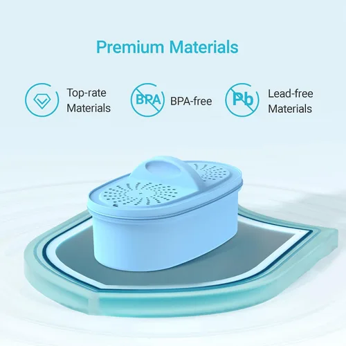 Miniatura 7 de Filtro de agua alcalina de repuesto para todos los sistemas de filtración de jarra y dispensador Waterdrop, se adapta a Waterdrop WD-PF-AL, reduce