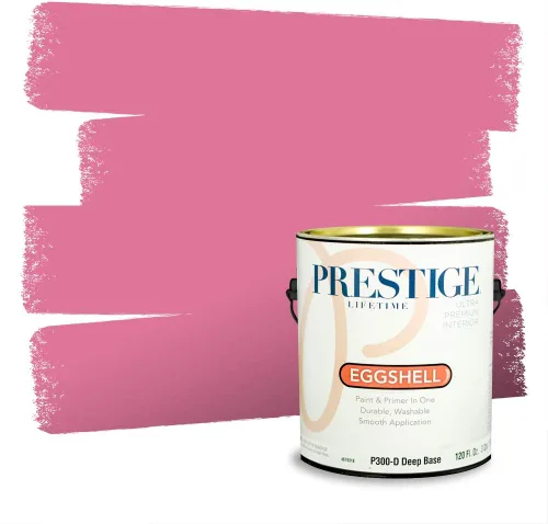 Miniatura 120 de Prestige Paints Pintura exterior e imprimación en uno, 1 galón, plano, coincidencia comparable de Valspar* Amber Rose*