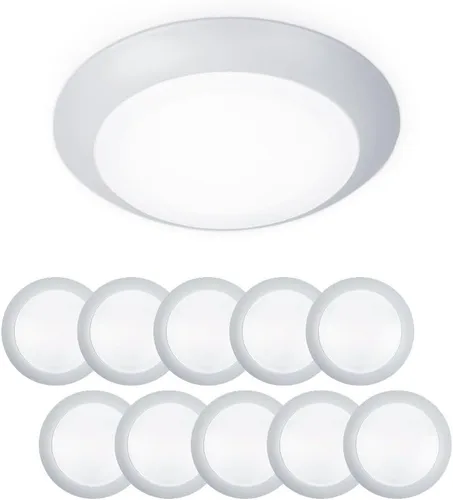 Miniatura 8 de WAC Lighting FM-306-930-BN disco para montaje al ras de luz led blanca suave de 3000 K, con calificación de Energy Star, grande, de níquel bruñido