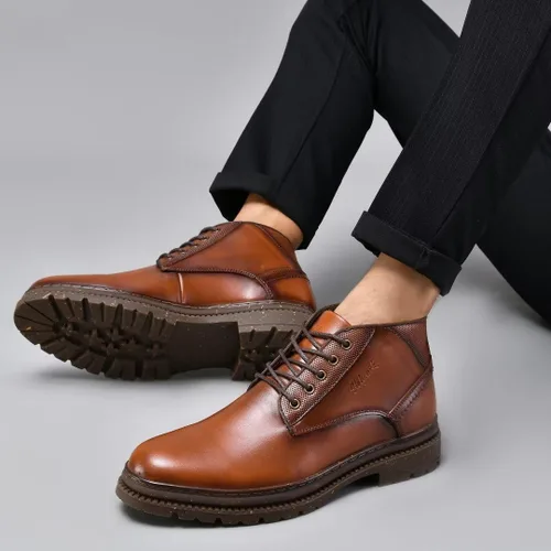 Miniatura 6 de Holy ark Casual Boots for Men Genuine Leather Oxford Dress Shoes
