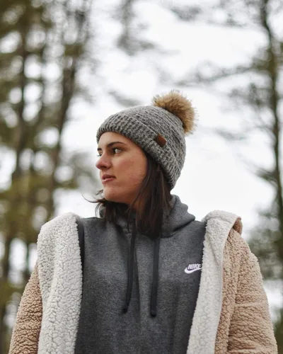 Miniatura 4 de Funky Junque Gorro de punto súper suave de poliéster cálido para invierno para mujer