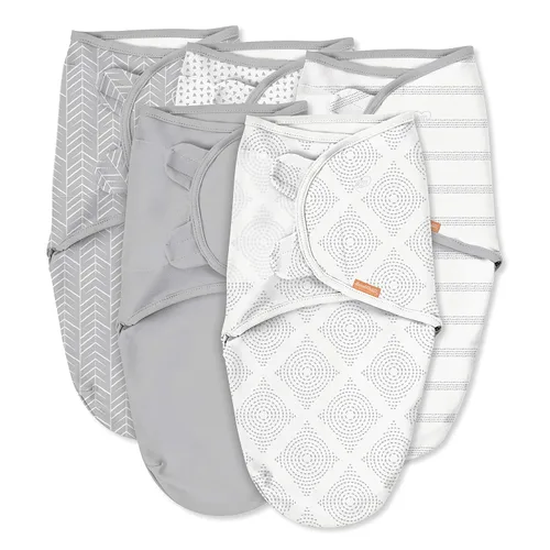 Miniatura 21 de SwaddleMe - Manta original orgánica, talla S/M, de 0 a 3 meses, paquete de 2 (cielos estrellados)