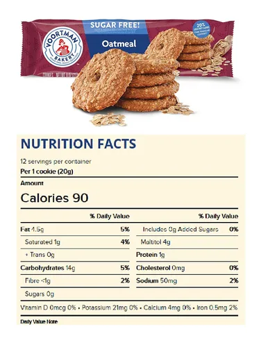 Miniatura 2 de Voortman Bakery Galletas de avena sin azúcar (paquete de 2) ¡Realmente deliciosas!