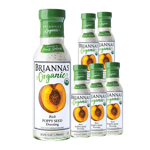 Miniatura 21 de BRIANNAS - Aderezo orgánico de vinagreta de miel y jengibre - Aderezo de ensalada certificado Kosher y orgánico hecho con ingredientes de primera