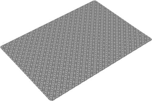 Miniatura 13 de Alfombrilla de tocador de baño de 24 x 18 pulgadas, microfibra sin deslizamiento, diseño gris 1S