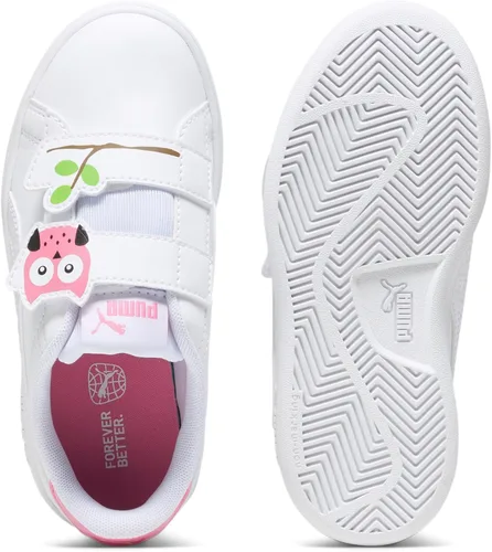 Miniatura 3 de PUMA Tenis unisex Smash 3.0 de cuero con velcro para niños