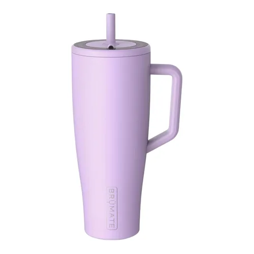 Miniatura 10 de BrüMate Era Vaso térmico con asa y pajilla, 40 onzas, 100% a prueba de fugas, con tapa, hecho de acero inoxidable, base apta para portavasos, moca