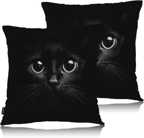 Miniatura 22 de Swono Juego de 2 fundas de almohada de 18 x 18 pulgadas, diseño floral abstracto, fundas de almohada decorativas para interiores y exteriores, sofá