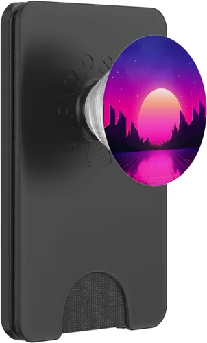 Miniatura 8 de Retrowave Vaporwave Synthwave 80s Style PopSockets Adhesive PopGrip