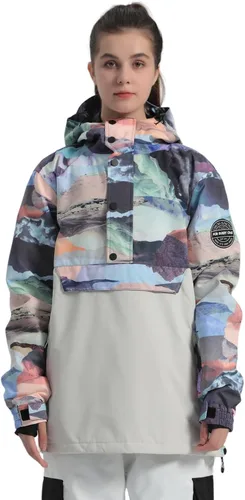 Miniatura 18 de Chaquetas de esquí para hombre, abrigos de snowboard para mujer, chaqueta impermeable para deportes de invierno, resistente al viento, cálida