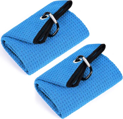 Miniatura 14 de Mile High Life Premium Waffle-Weave Golf Towel 16" X 24" Extra Absorbent & Quick-Dry Ultra-Soft Microfiber Carabiner Clip Multi
