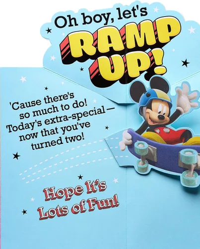 Miniatura 3 de American Greetings Tarjeta de segundo cumpleaños (Mickey Mouse)