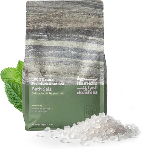 Sales del Mar Muerto para remojar, relajante baño de sal para rejuvenecimiento corporal, sales de baño 100% naturales de sal gruesa del mar muerto