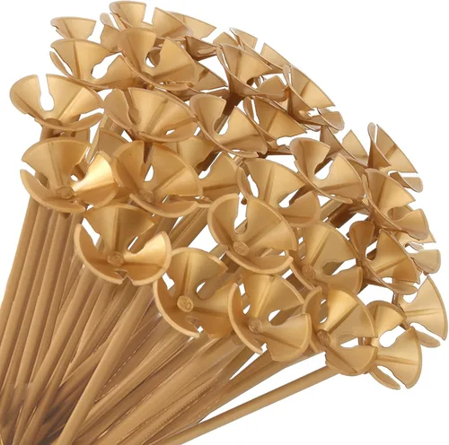 Miniatura 12 de PP OPOUNT 320 piezas de varillas para globos, varillas de globos de plástico de 12.6 pulgadas, soportes para globos para aniversario, boda, Blanco