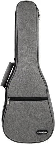 CLOUDMUSIC Funda para ukelele Gig Bag con mochila acolchada para concierto de 23" pulgadas (concierto, gris)