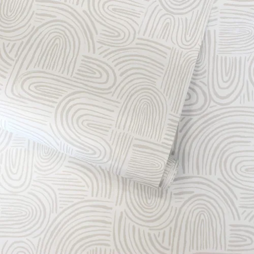 Miniatura 6 de Tempaper Sand Swirl Swell - Papel tapiz removible para despegar y pegar, 20.5 pulgadas x 16.5 pies, fabricado en los Estados Unidos