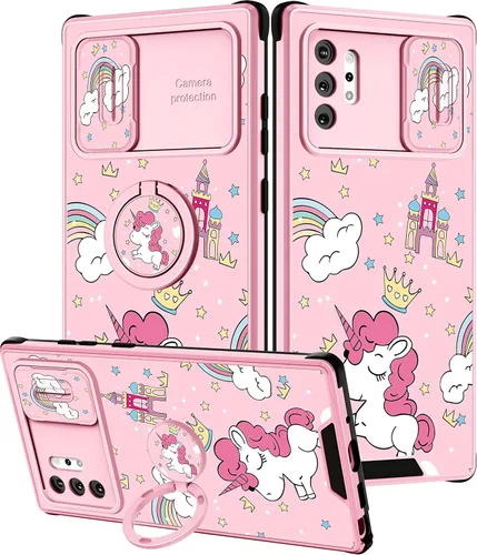 Miniatura 119 de Funda 2 en 1 para Samsung Galaxy Note 10 Plus con diseño de calavera para teléfono con diseño de esqueleto para yoga, fantasma, horror, con cubierta